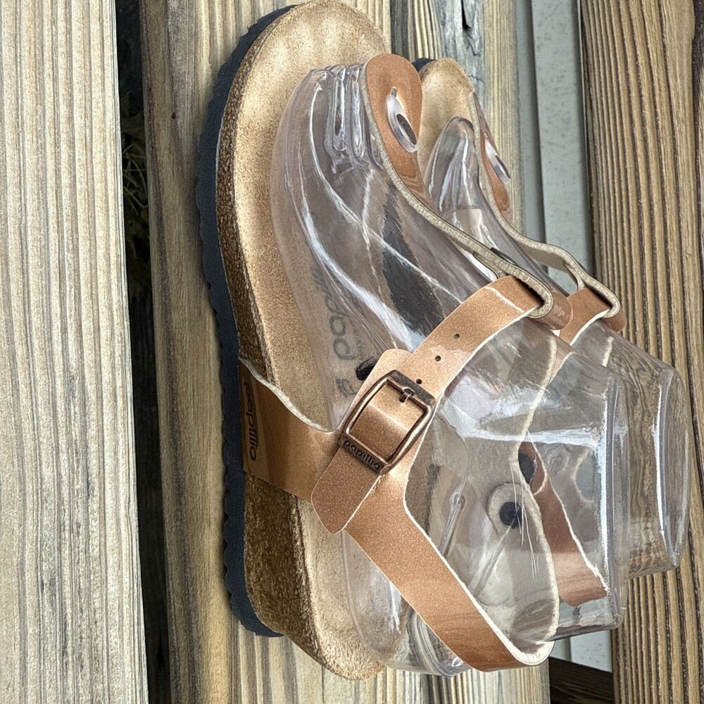 Birkenstock Papillion Ashley Wedge Sandal Size 37 US Sz 7  Copper - Picture 5 of 8
